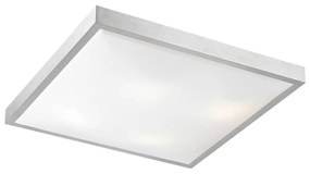 Φωτιστικό Οροφής - Πλαφονιέρα Indiana DL461M 3XE27 Φ37,5CM Ακρυλική Τετράγωνη Silver Aca Acrylic
