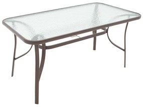 Τραπεζαρία Ensure-Obbi σετ 5τεμ pakoworld μέταλλο-pe καφέ