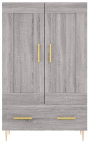 vidaXL Ντουλάπα Γκρι Sonoma 69,5 x 31 x 115 εκ. από Επεξεργασμένο Ξύλο