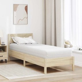 vidaXL Στρώμα Λευκός 70 x 200 cm Τσέπες ελατηρίων