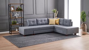 Corner Sofa-Bed Manama Corner Sofa Bed Right - Grey Grey