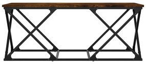 vidaXL Τραπεζάκι Σαλονιού Καπνιστή Δρυς 100x49x40 εκ. Επεξεργ. Ξύλο