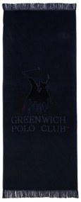 Πετσέτα Θαλάσσης 3656 70x170 Black Greenwich Polo Club Θαλάσσης 70x170cm 100% Βαμβάκι