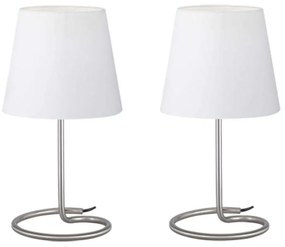 Φωτιστικό Επιτραπέζιο Twin R50272001 2xE14 40W Φ18cm 33cm White RL Lighting Μέταλλο