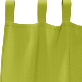 vidaXL Κουρτίνες Μαύρης Ύφανσης με Δαχτυλίδια 2 pcs Πράσινο