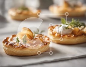 Σετ των 2 Intra Συλλεκτικό Ξύλινο Παζλ Plywood 4mm - Λαχταριστά γλυκά με σαντιγί και φρέσκο άνηθο Σε Ξύλινο Κουτί - Διαστάσεις: 10x10 cm – 25 κομμάτια