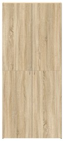 vidaXL Ντουλάπα Παπουτσιών Σονόμα 80x35,5x180 εκ Επεξεργασμένο Ξύλο