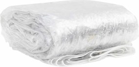 vidaXL Σαφής μουσαμάς με οπές 1x8 m PVC