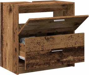 vidaXL Ντουλάπι Μπάνιου Παλιό Ξύλο 59 x 37 x 59 cm Επεξεργασμένο ξύλο