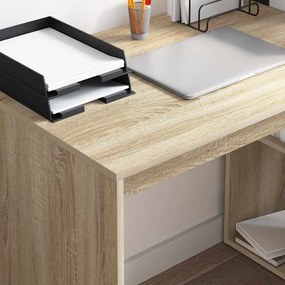 vidaXL Γραφείο Δρύς Sonoma 108 x 55 x 103.5 εκ. Επεξεργασμένο ξύλο