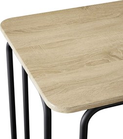 vidaXL Τραπεζαρία 100 x 50 x 75 cm Επεξεργασμένο Ξύλο Sonoma Δρυς
