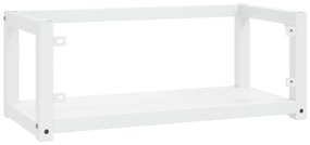 vidaXL Έπιπλο Μπάνιου Επιτοίχιο Λευκό 79 x 38 x 31 εκ. Σιδερένιο