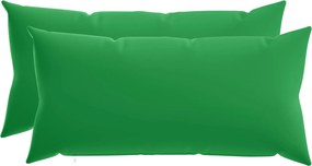 vidaXL Κάλυμμα Μαξιλαριού 2 pcs HEERLEN Πράσινο 40 x 80 cm Πολυεστέρας