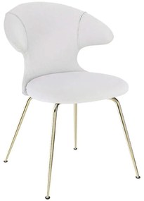 Καρέκλα Τραπεζαρίας Time Flies Horizons S 590-03C5901-1 57x59x83cm Light Grey-Brass Umage Steel,Polyester