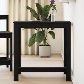 vidaXL τραπέζι μπαρ  Μαύρο Δρυ 102x50x103,5 εκ σε Τεχνητό Ξύλο