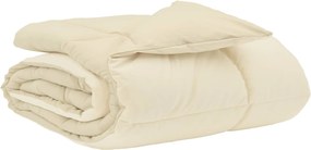 vidaXL Κουβέρτα ολόκληρου του χρόνου Κρεμ 200 x 200 cm Μικροΐνες