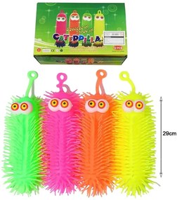 Παιχνίδι αντιστρές με φως - Αnti-stress squishy caterpilar