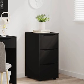 vidaXL Ντουλάπι αποθήκευσης Μαύρο 40 x 48 x 81 εκ Επεξεργασμένο ξύλο