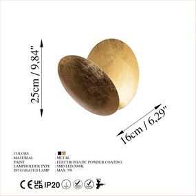 Wall Lamp Yosma-13640 Gold