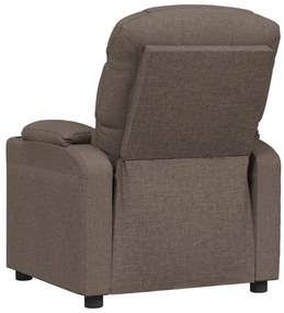 vidaXL Πολυθρόνα με Ανύψωση Taupe Υφασμάτινη