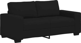 vidaXL Διθέσιος Καναπές Μαύρος 180x77x82 εκ. Ύφασμα
