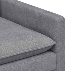 vidaXL Σετ Καναπέ 2 pcs Ανοιχτό γκρι Πολυεστέρας