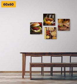 Σετ εικόνων μαγειρική τέχνη - 4x 60x60