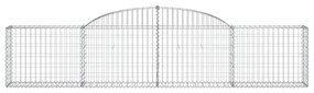 vidaXL Συρματοκιβώτια Τοξωτά 12 τεμ. 300x30x60/80 εκ. Γαλβαν. Ατσάλι