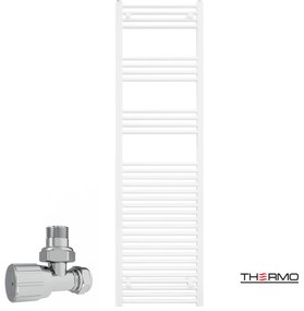 Thermo ALTO Θερμαινόμενη πετσετοκρεμάστρα από Mild Steel με υδραυλική λειτουργία, 176x50cm White