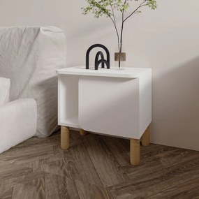 Κομοδίνο Λευκό OFOR 50x30x48.6