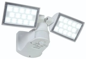 Προβολέας Τοίχου Peri 7629401331 IP54 Led 5000K 15,5x20,5x34cm White Lutec