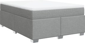 vidaXL Κρεβάτι Boxspring με Στρώμα Αν. Πράσινο 160x200εκ Υφασμάτινο