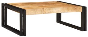 vidaXL Ράφι μπάνιου με ράφι 65 x 50 x 23 εκ Στερεό ξύλο μάγκο, σίδηρος