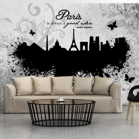 Φωτοταπετσαρία - Paris is always a good idea - black and white 150x105