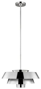 Κρεμαστό Φωτιστικό Οροφής 1xE27 Brisbin Elstead Lighting-FE-BRISBIN-PN-Νίκελ Ματ FE-BRISBIN-PN