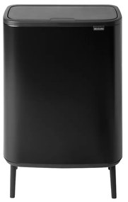 Brabantia 1001264 Κάδος απορριμμάτων Bo Touch Hi 2x30L, Matt Black