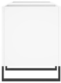 vidaXL Δισκοθήκη Λευκή 121 x 38 x 48 εκ. Επεξεργασμένο Ξύλο