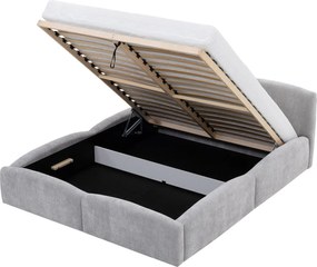 Επενδυμένο Κρεβάτι Mirala-Εκρού-140 x 200