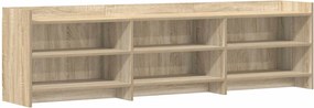vidaXL Ντουλάπι TV 168 x 33 x 47 εκ. Sonoma Δρυς Επεξεργασμένο Ξύλο