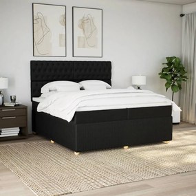 ΚΡΕΒΑΤΙ BOXSPRING ΜΕ ΣΤΡΩΜΑ ΜΑΥΡΟ 200X200 ΕΚ. ΥΦΑΣΜΑΤΙΝΟ 3292172