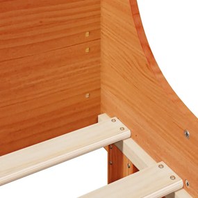 vidaXL Σκελετός Κρεβ. Χωρίς Στρώμα Καφέ Κεριού 100x200 εκ Μασίφ Πεύκο