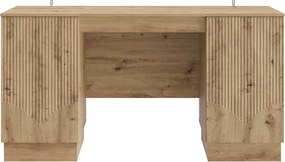 vidaXL Γραφείο Artisan Δρυς Επεξεργασμένο Ξύλο 142,5 x 50 x 75 εκ.