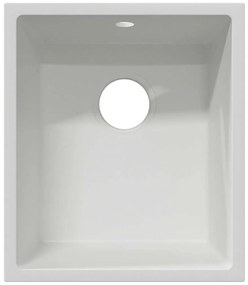 vidaXL Σιντρινο κουζίνας Λευκό 38 x 44 x 20 εκ. Γρανίτης