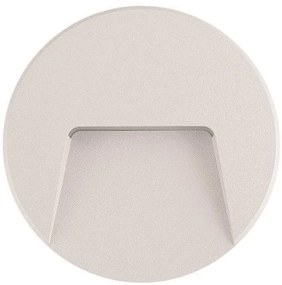 Απλίκα φωτιστικό τοίχου SLIM στεγανό LED 3W IP65 230V Φ135MM PRO Ferrara-145-52014-Λευκό 145-52014