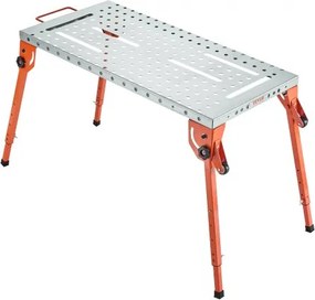 Welding Table 44" x 21" 500LBS Folding Workbench with 4-Level Adjustable Height