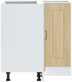 vidaXL Γωνιακό ντουλάπι βάσης κουζίνας Kalmar Sonoma Δρυς Επεξ. Ξύλο