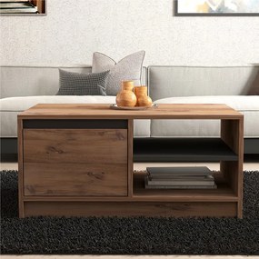 Τραπέζι σαλονιού Narli pakoworld σε sonoma απόχρωση 90x60x45εκ - 120-000511