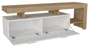 ΕΠΙΠΛΟ ΤΗΛΕΟΡΑΣΗΣ ACNES MEGAPAP ΧΡΩΜΑ ΛΕΥΚΟ - SAPPHIRE OAK 160X40X53ΕΚ.