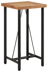 Τραπέζι Μπαρ 55 x 55 x 107 εκ. από Μασίφ Ξύλο Ακακίας & Σίδηρο