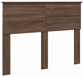 vidaXL Κεφαλάρι με κεφαλάρι Καφέ δρυς 135 cm Επεξεργασμένο ξύλο